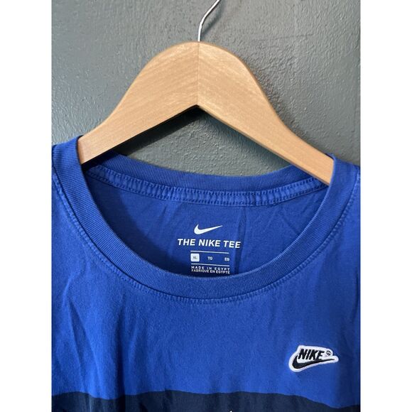Nike Mens Blue Short Sleeve Just Do It Graphic T-shirt Size XL Dri-Fit - Picture 3 of 3